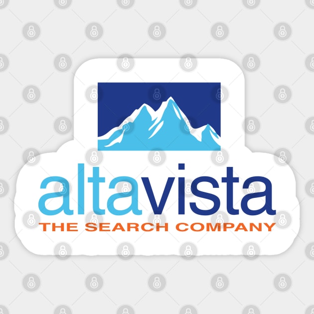 Alta Vista. Search engine Sticker by fiercewoman101